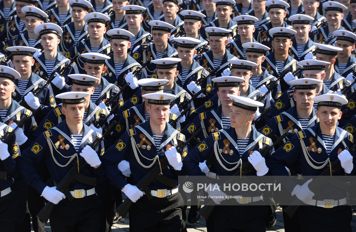 Генеральная репетиция военного парада в честь 71-й годовщины Победы в ВОВ