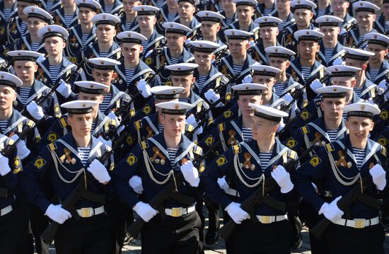 Генеральная репетиция военного парада в честь 71-й годовщины Победы в ВОВ
