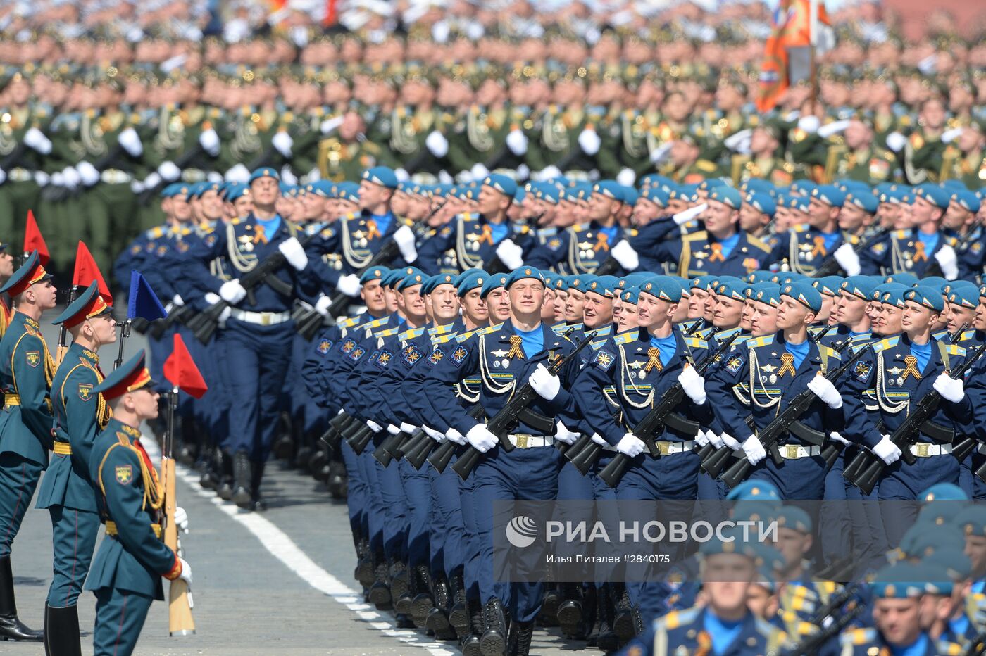 Генеральная репетиция военного парада в честь 71-й годовщины Победы в ВОВ