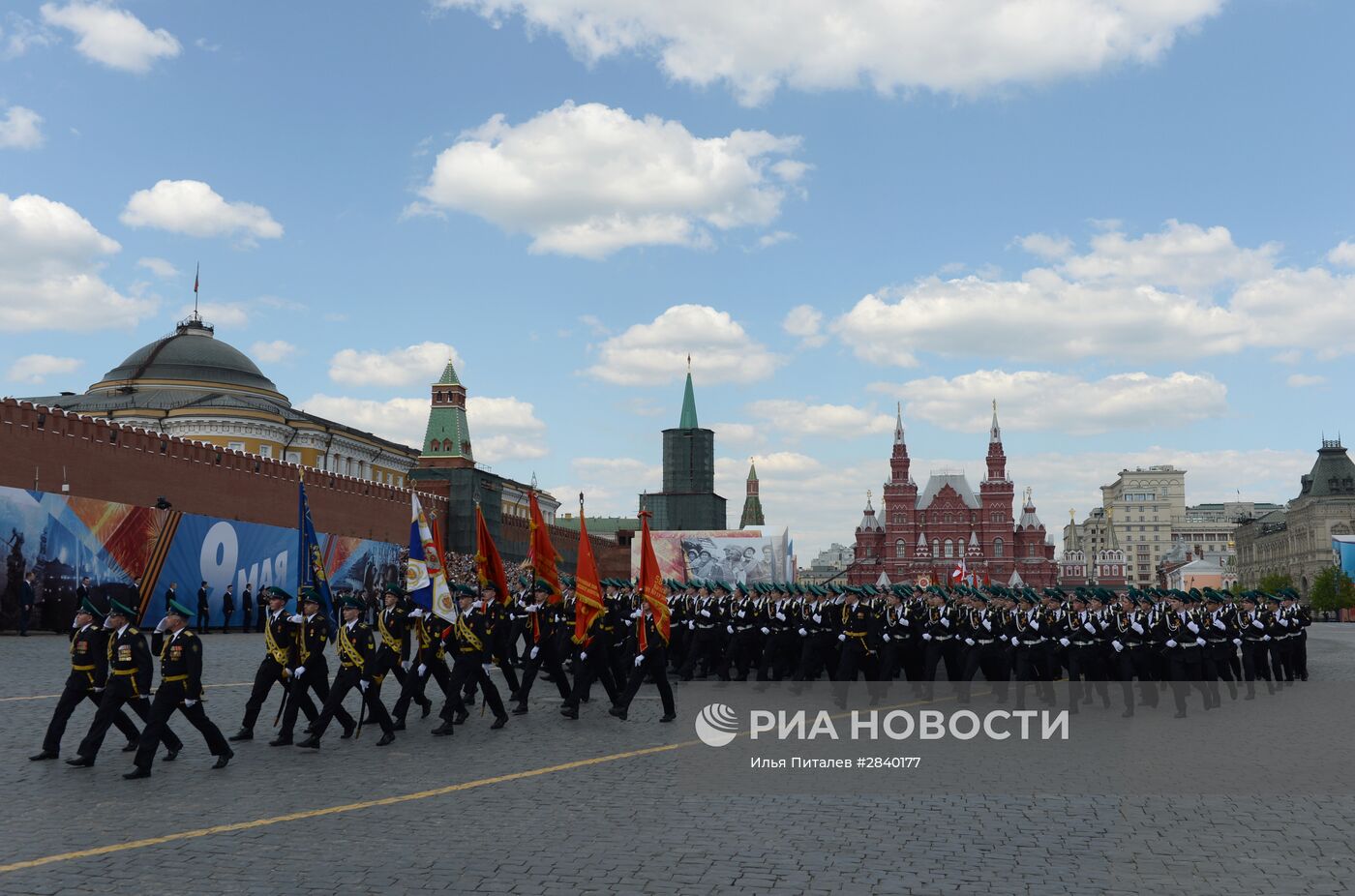 Генеральная репетиция военного парада в честь 71-й годовщины Победы в ВОВ