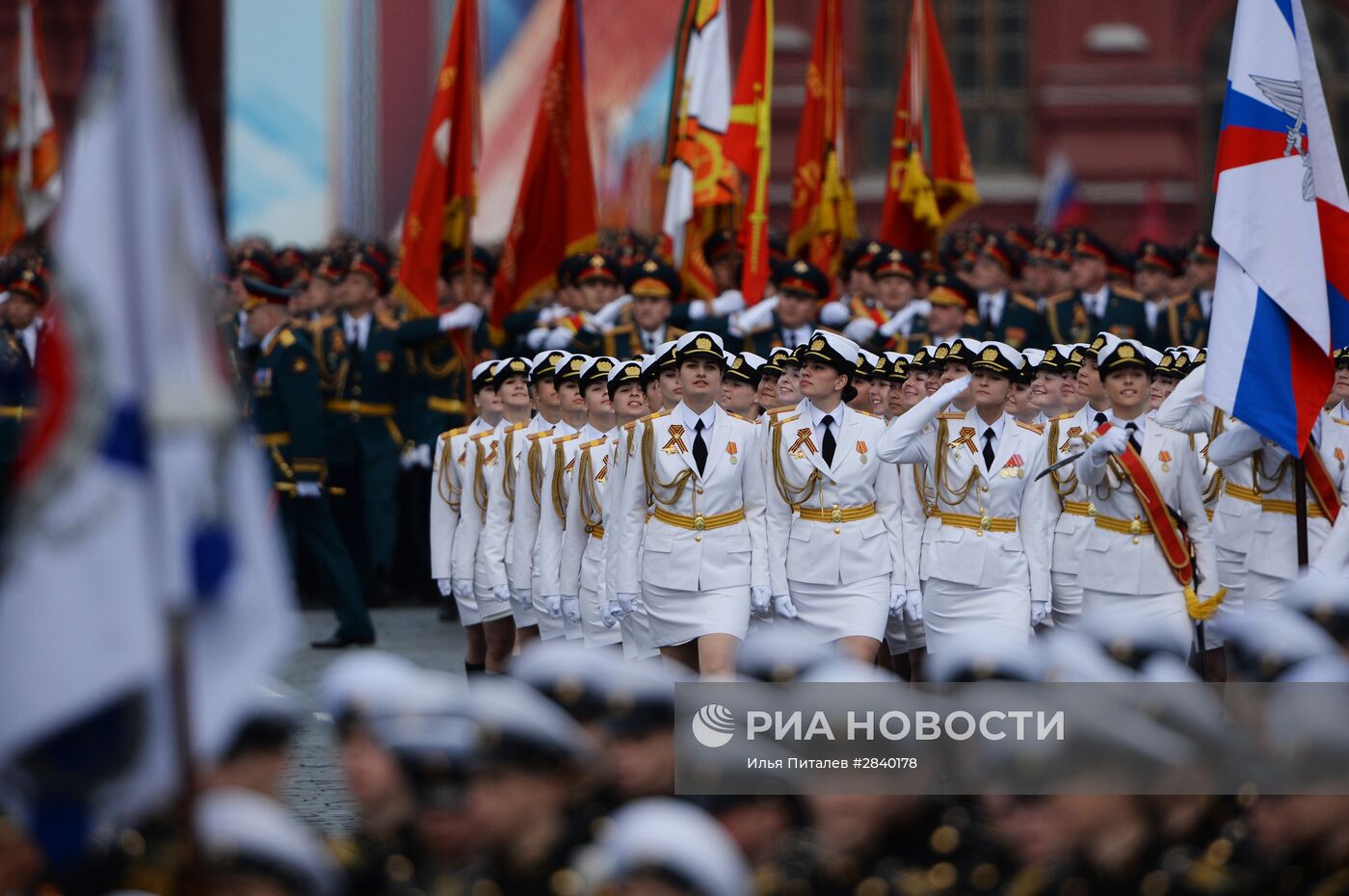 Генеральная репетиция военного парада в честь 71-й годовщины Победы в ВОВ