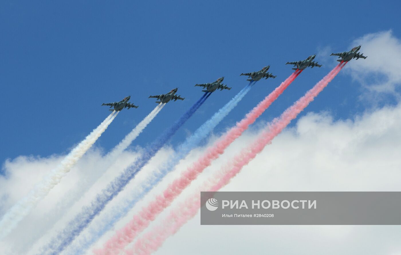 Генеральная репетиция военного парада в честь 71-й годовщины Победы в ВОВ