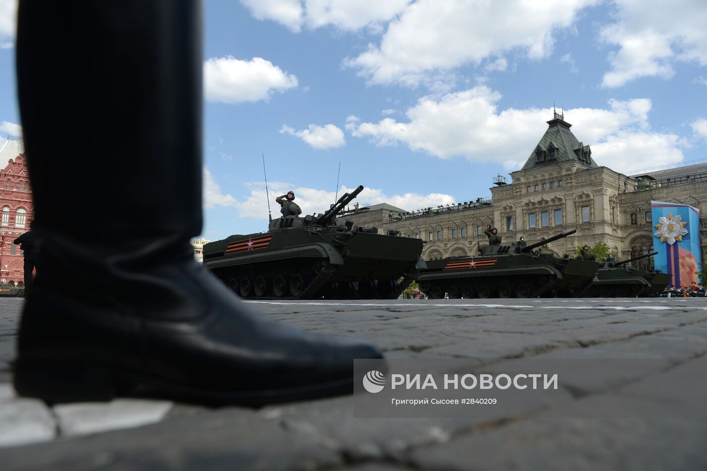 Генеральная репетиция военного парада в честь 71-й годовщины Победы в ВОВ