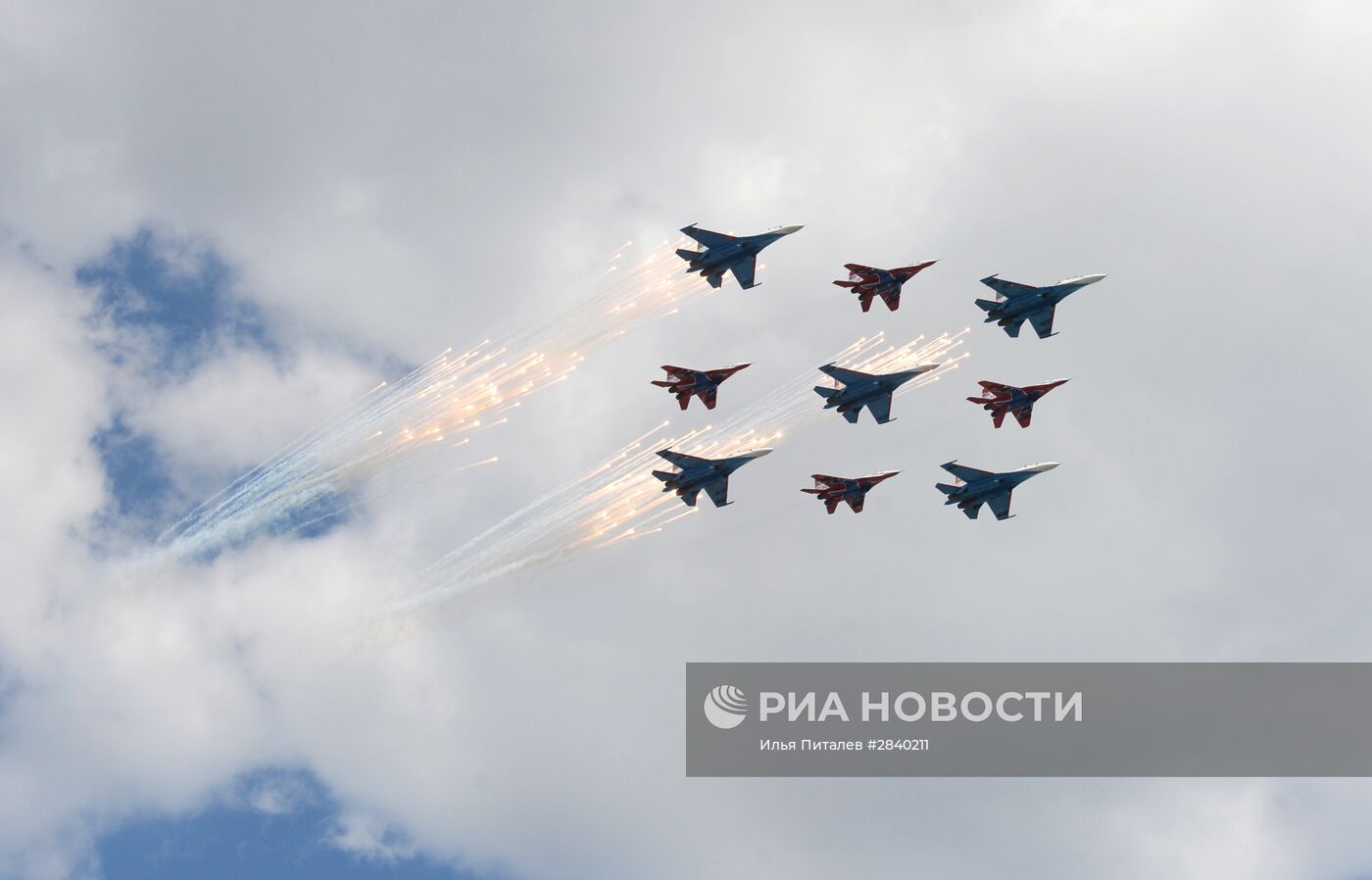 Генеральная репетиция военного парада в честь 71-й годовщины Победы в ВОВ