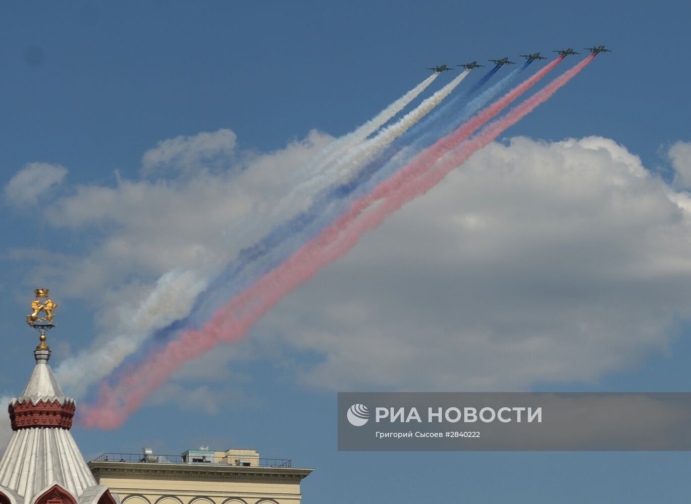 Генеральная репетиция военного парада в честь 71-й годовщины Победы в ВОВ