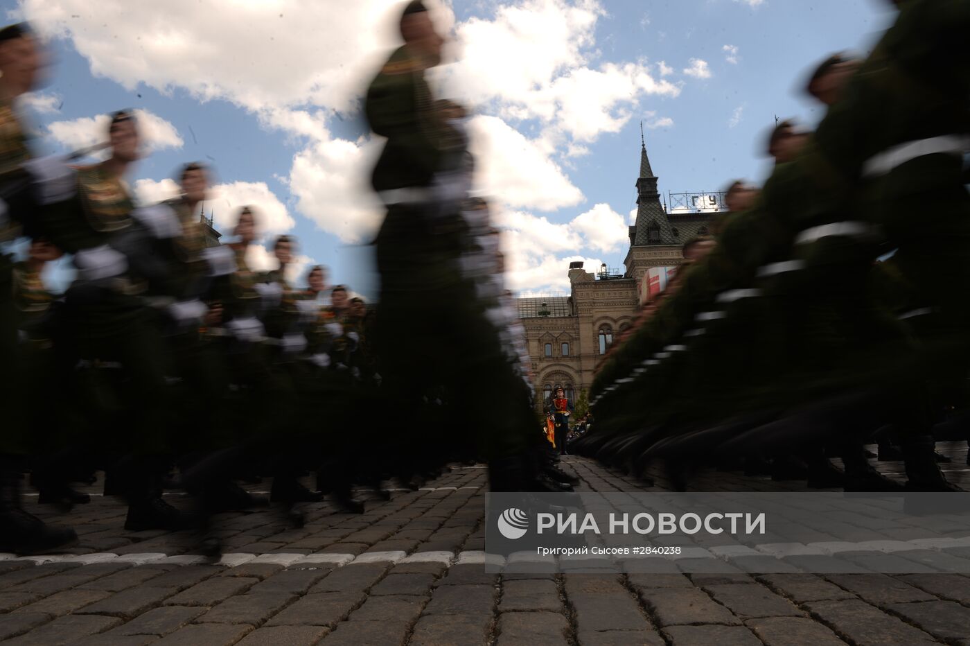 Генеральная репетиция военного парада в честь 71-й годовщины Победы в ВОВ