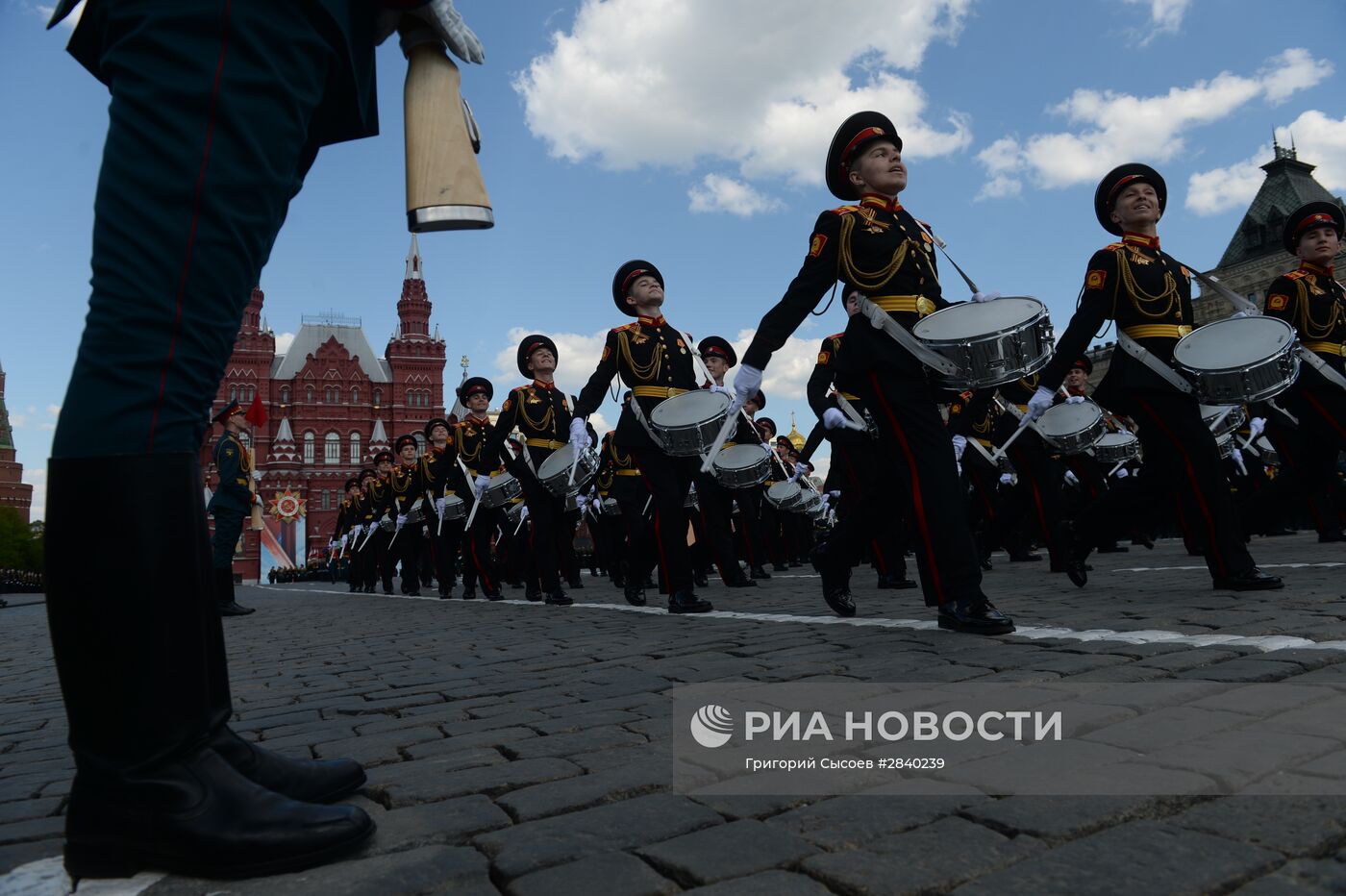 Генеральная репетиция военного парада в честь 71-й годовщины Победы в ВОВ