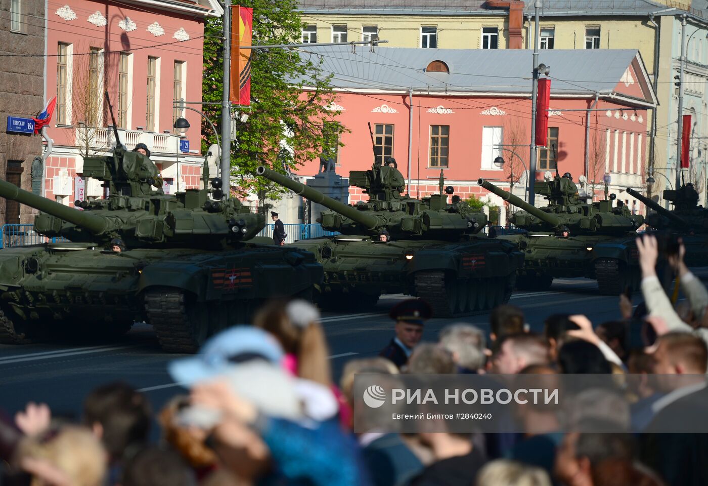 Генеральная репетиция военного парада в честь 71-й годовщины Победы в ВОВ
