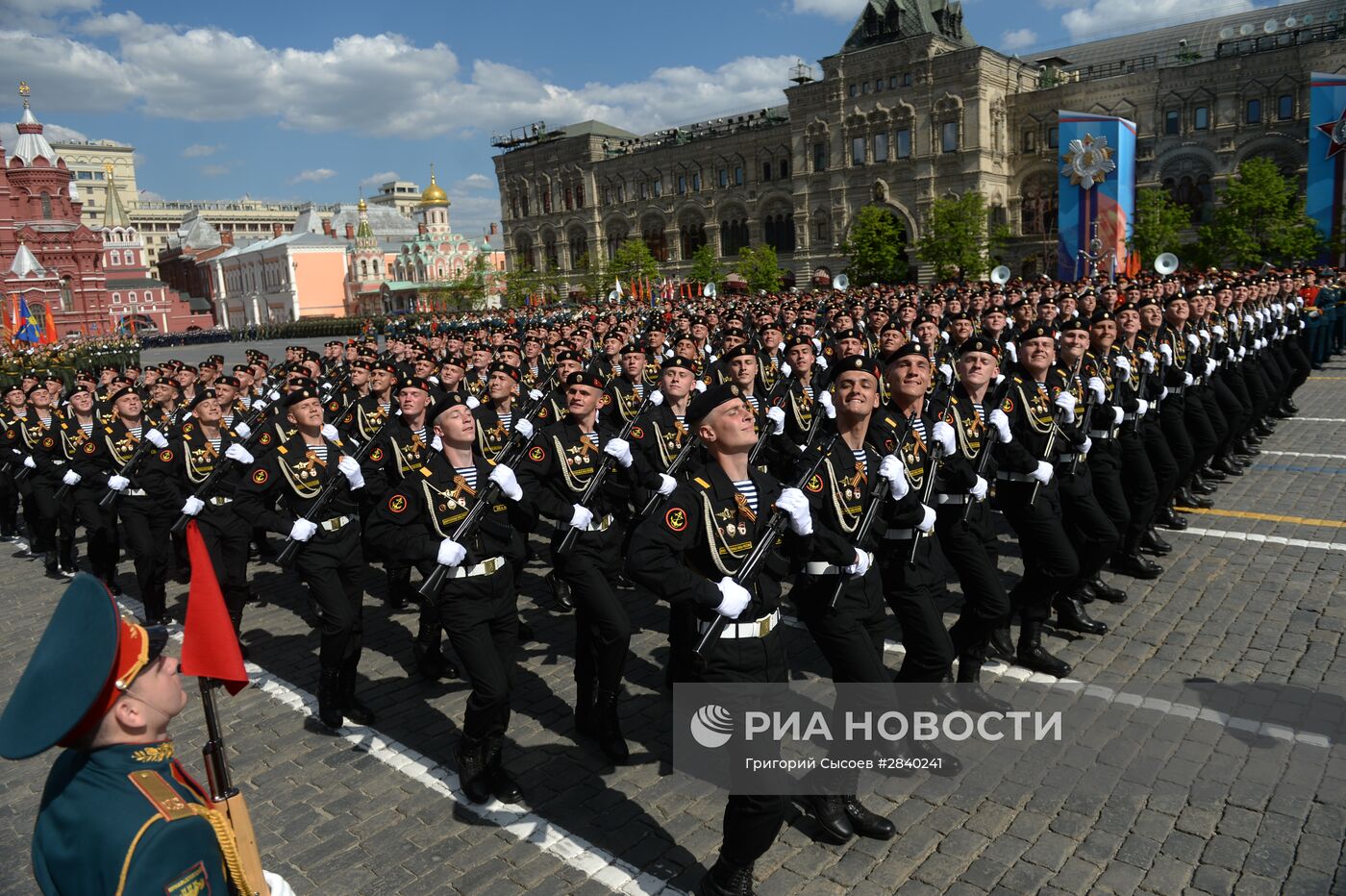 Генеральная репетиция военного парада в честь 71-й годовщины Победы в ВОВ