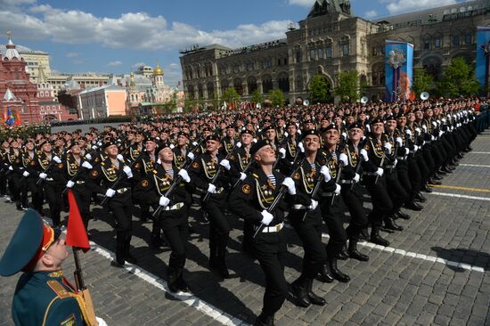 Генеральная репетиция военного парада в честь 71-й годовщины Победы в ВОВ