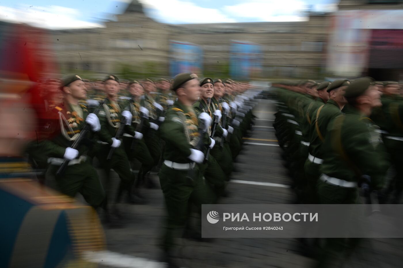 Генеральная репетиция военного парада в честь 71-й годовщины Победы в ВОВ