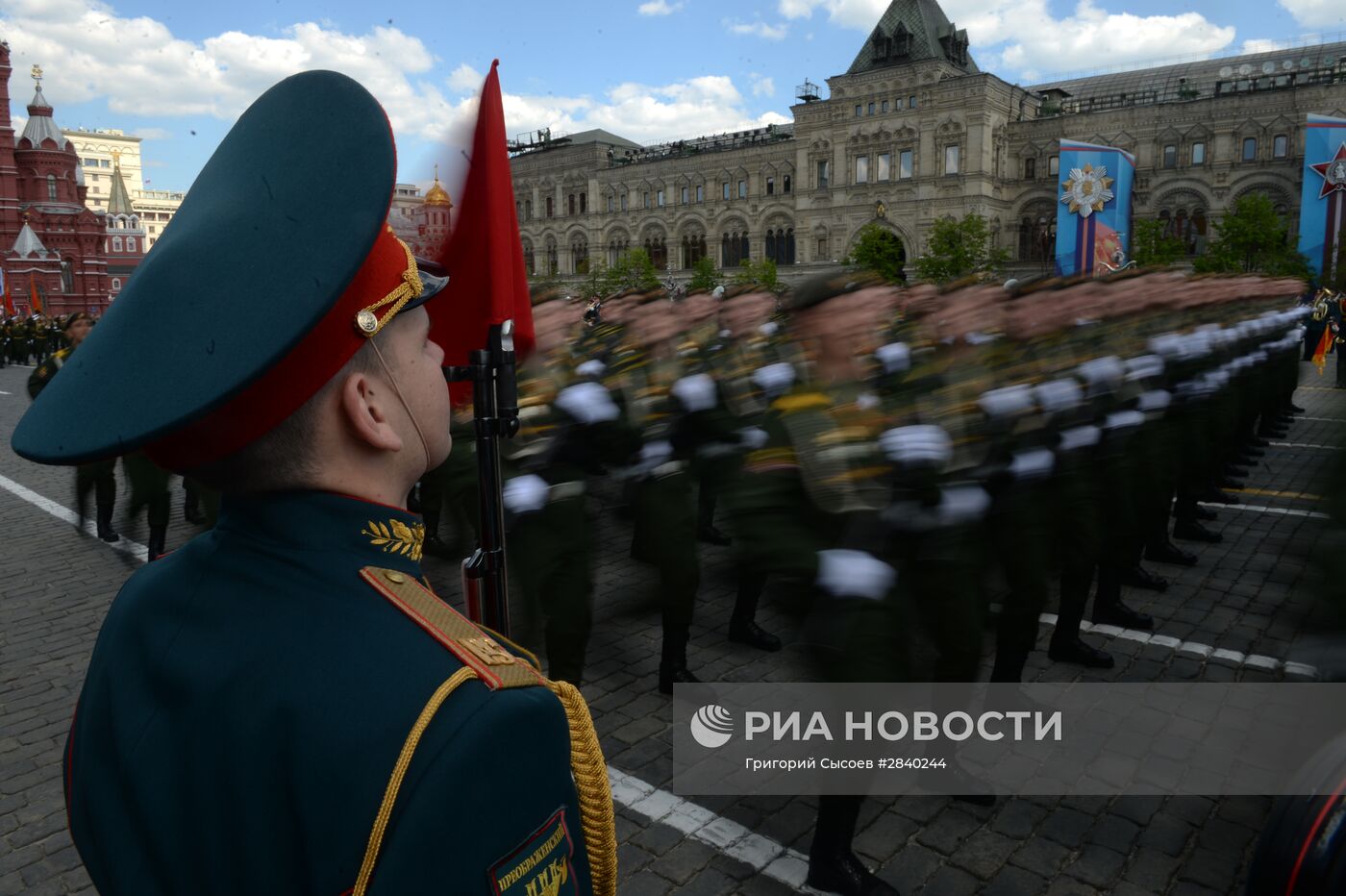 Генеральная репетиция военного парада в честь 71-й годовщины Победы в ВОВ