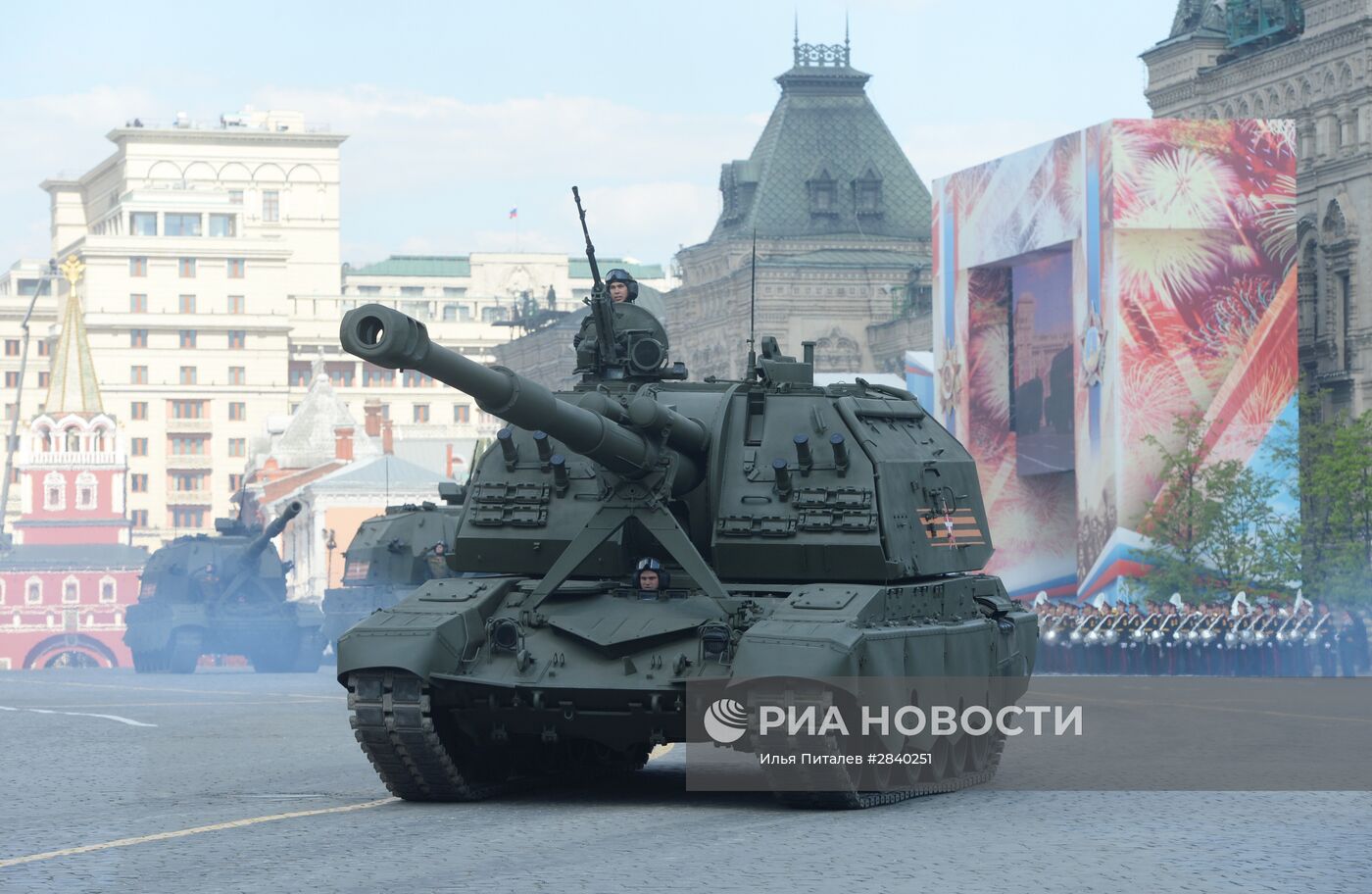 Генеральная репетиция военного парада в честь 71-й годовщины Победы в ВОВ