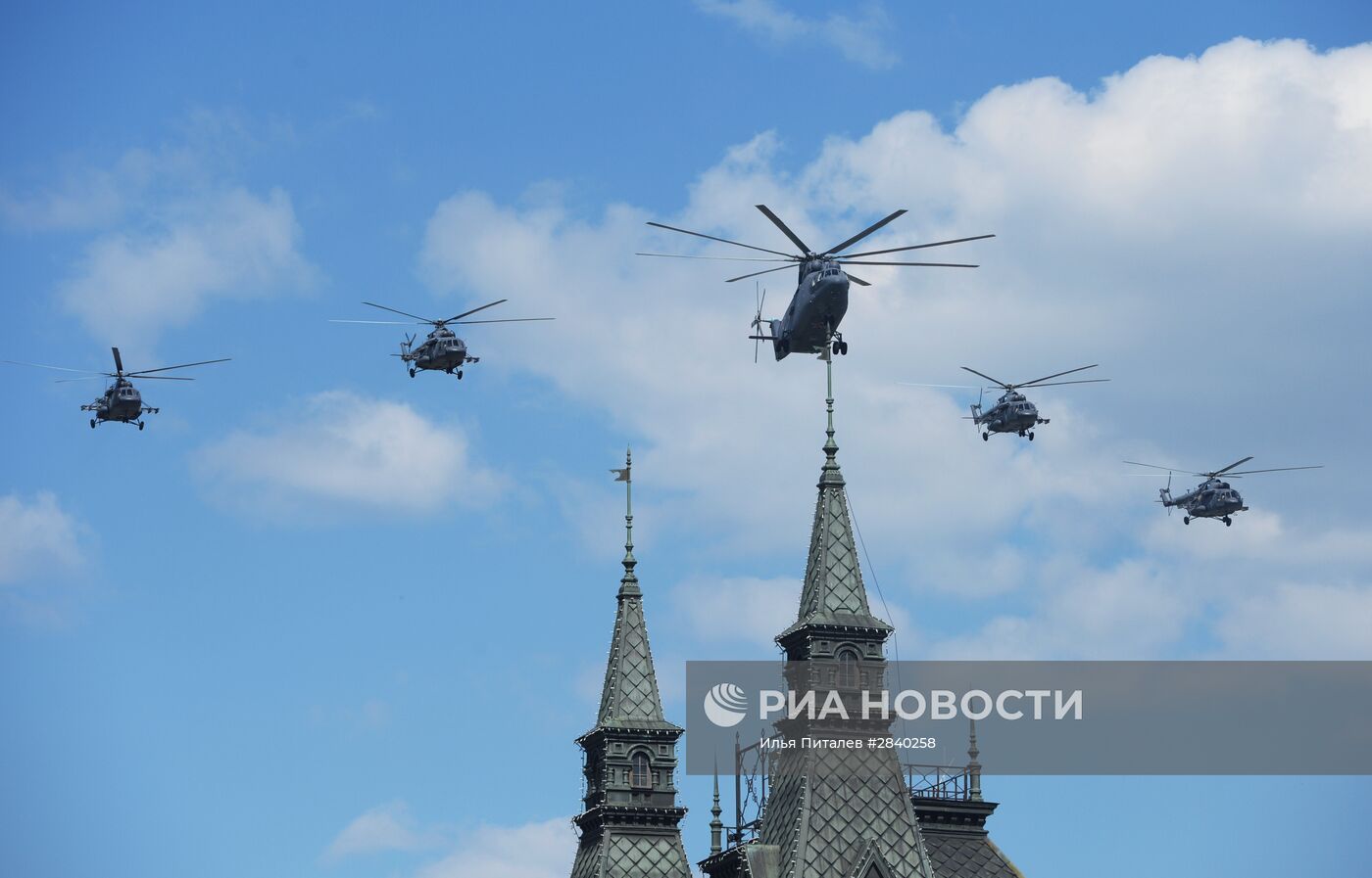 Генеральная репетиция военного парада в честь 71-й годовщины Победы в ВОВ