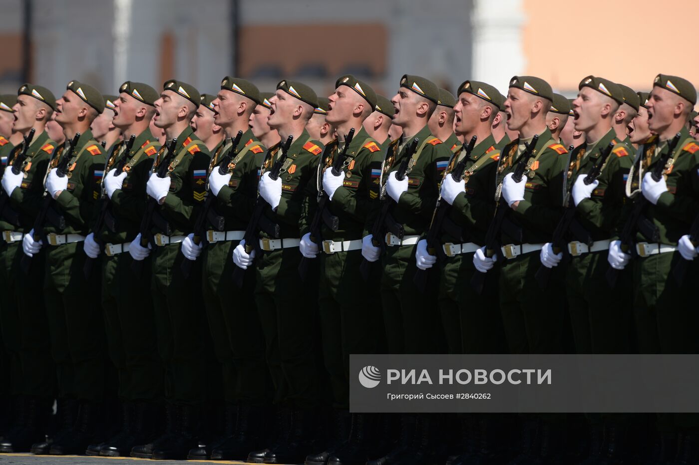 Генеральная репетиция военного парада в честь 71-й годовщины Победы в ВОВ