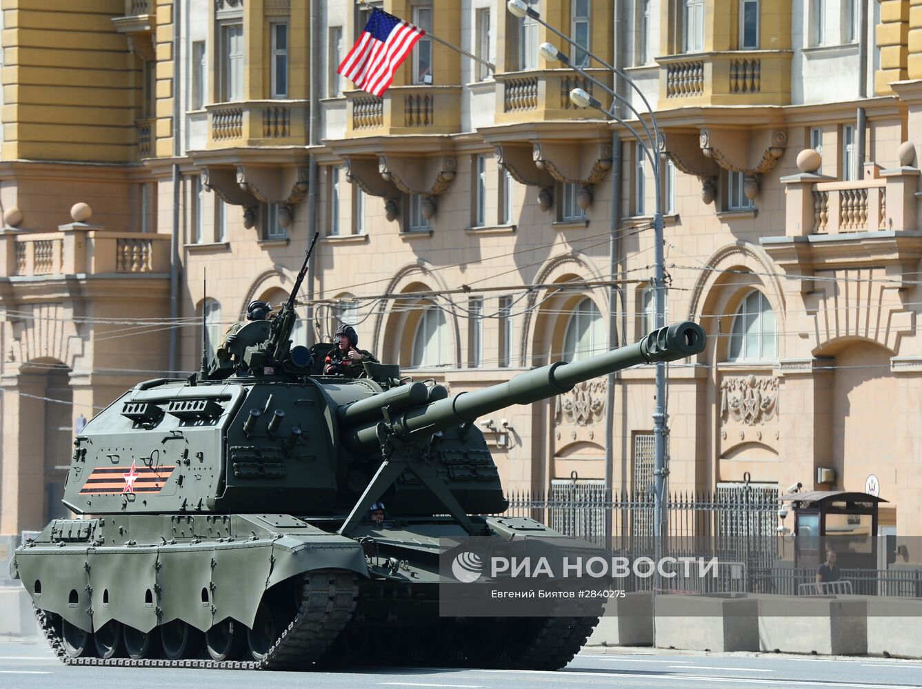 Генеральная репетиция военного парада в честь 71-й годовщины Победы в ВОВ