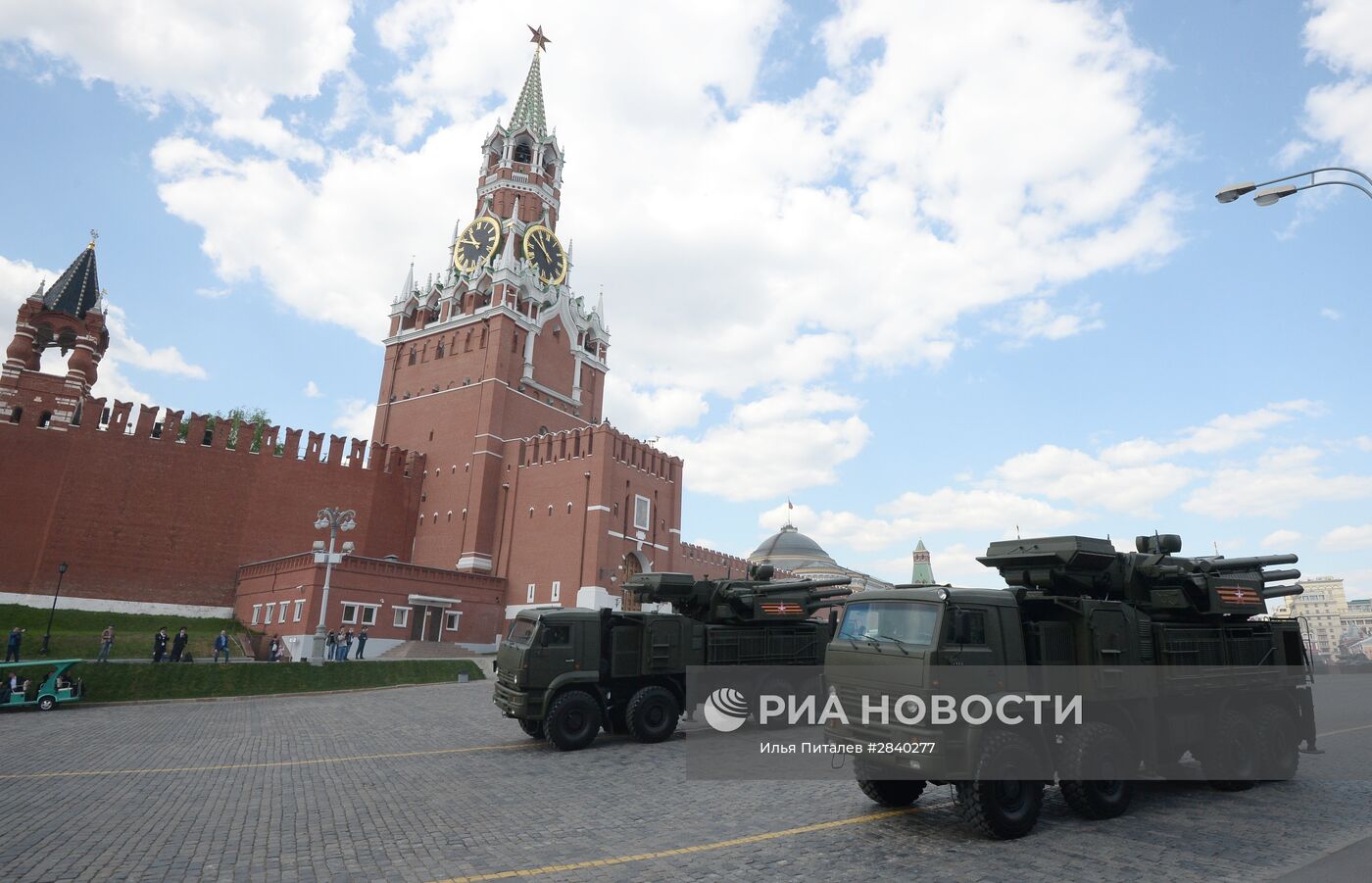 Генеральная репетиция военного парада в честь 71-й годовщины Победы в ВОВ