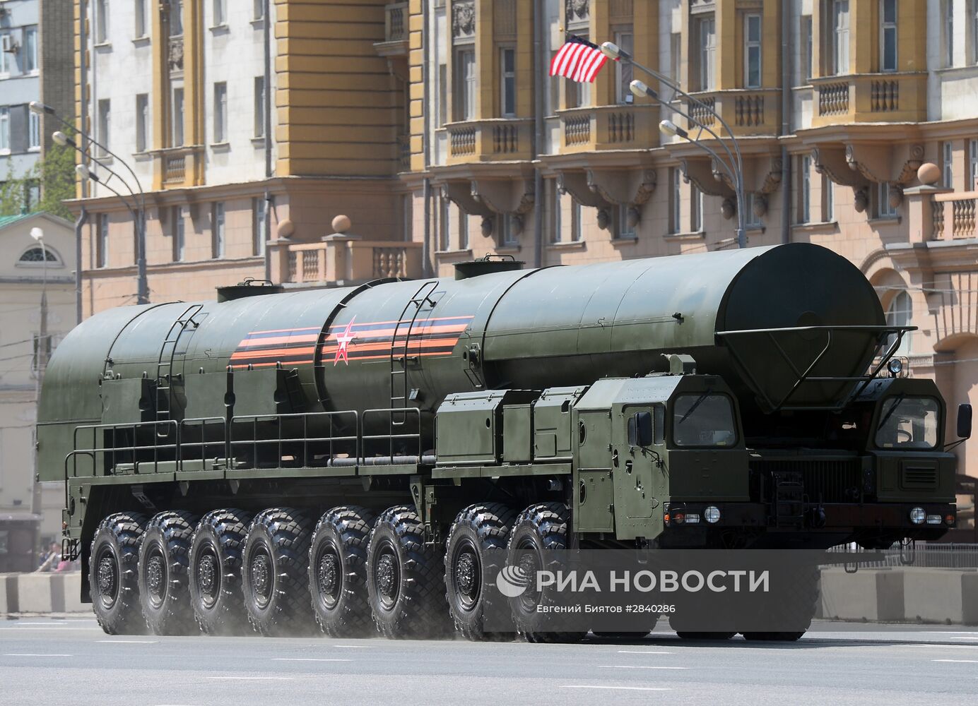 Генеральная репетиция военного парада в честь 71-й годовщины Победы в ВОВ