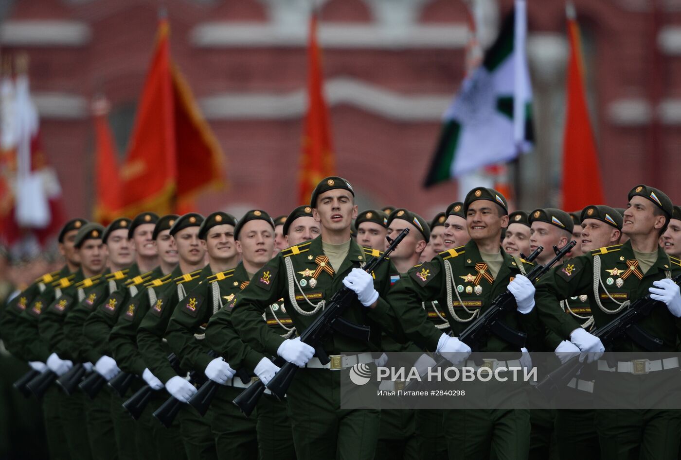 Генеральная репетиция военного парада в честь 71-й годовщины Победы в ВОВ