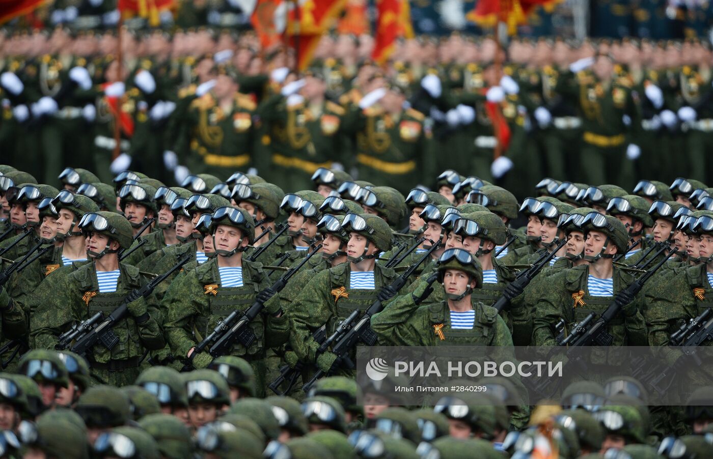 Генеральная репетиция военного парада в честь 71-й годовщины Победы в ВОВ