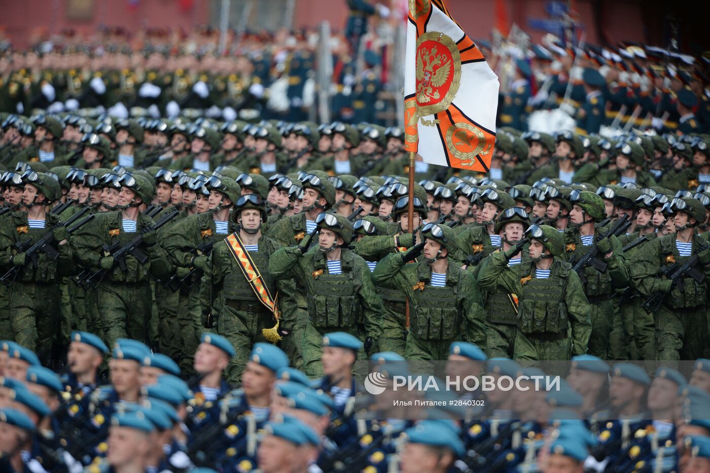 Генеральная репетиция военного парада в честь 71-й годовщины Победы в ВОВ