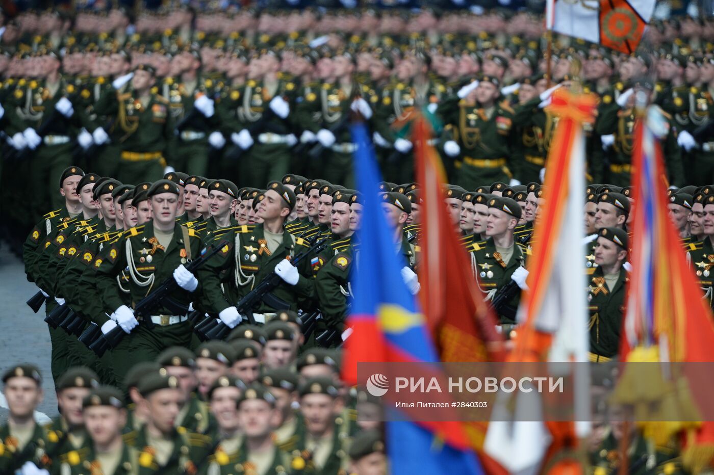 Генеральная репетиция военного парада в честь 71-й годовщины Победы в ВОВ