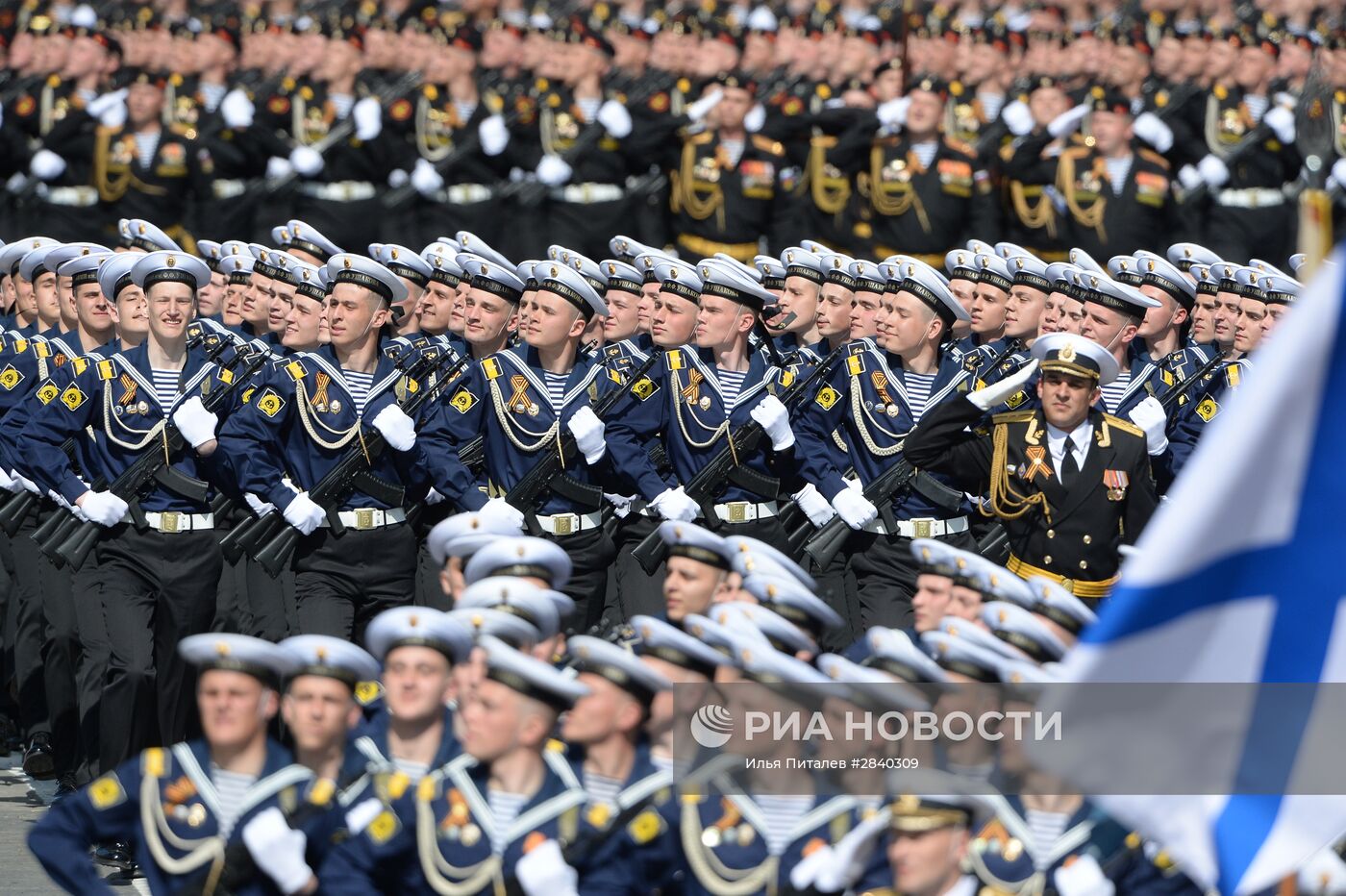 Генеральная репетиция военного парада в честь 71-й годовщины Победы в ВОВ