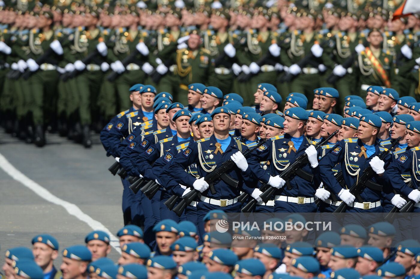 Генеральная репетиция военного парада в честь 71-й годовщины Победы в ВОВ