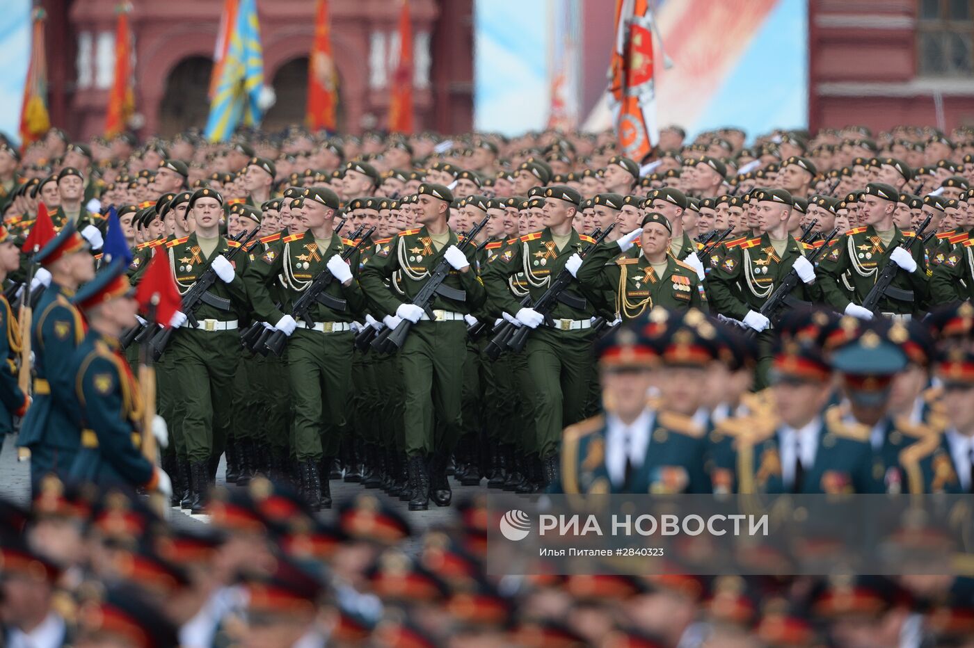 Генеральная репетиция военного парада в честь 71-й годовщины Победы в ВОВ