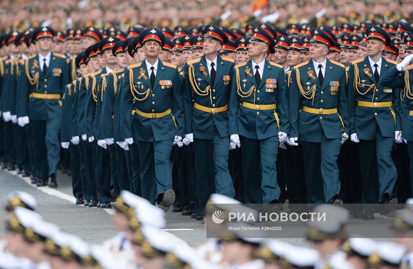 Генеральная репетиция военного парада в честь 71-й годовщины Победы в ВОВ