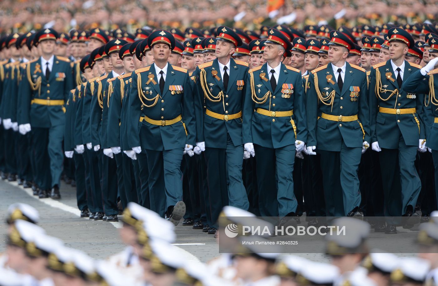 Генеральная репетиция военного парада в честь 71-й годовщины Победы в ВОВ