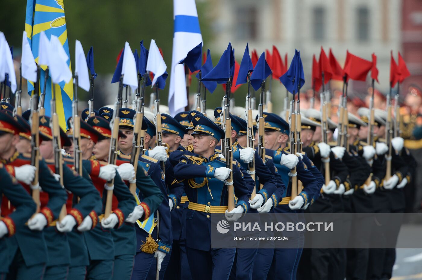 Генеральная репетиция военного парада в честь 71-й годовщины Победы в ВОВ