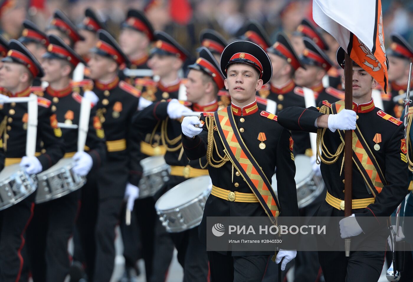 Генеральная репетиция военного парада в честь 71-й годовщины Победы в ВОВ