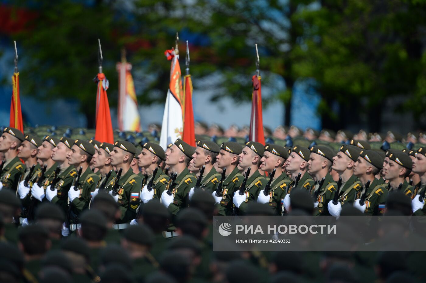 Генеральная репетиция военного парада в честь 71-й годовщины Победы в ВОВ