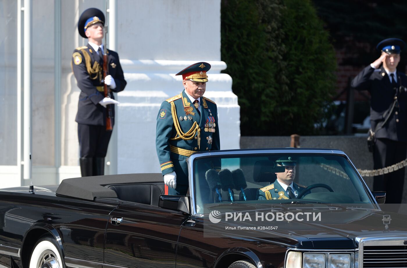 Генеральная репетиция военного парада в честь 71-й годовщины Победы в ВОВ