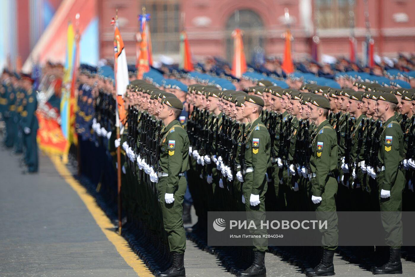 Генеральная репетиция военного парада в честь 71-й годовщины Победы в ВОВ