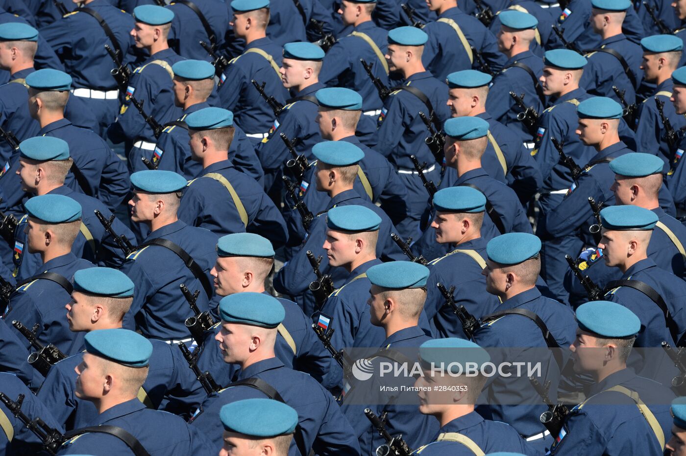 Генеральная репетиция военного парада в честь 71-й годовщины Победы в ВОВ