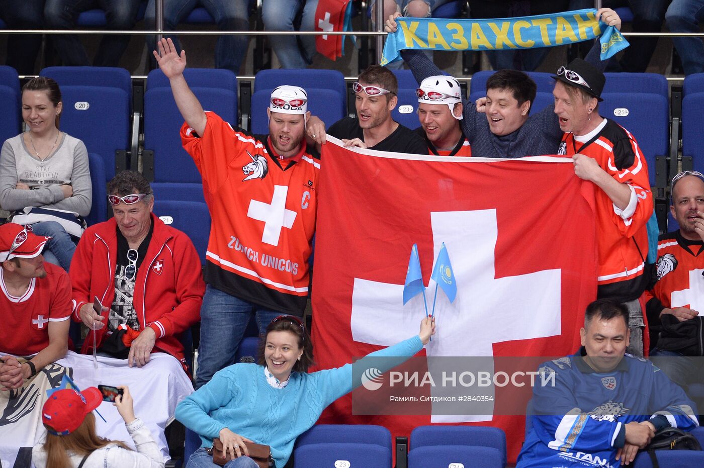 Хоккей. Чемпионат мира. Матч Швейцария - Казахстан