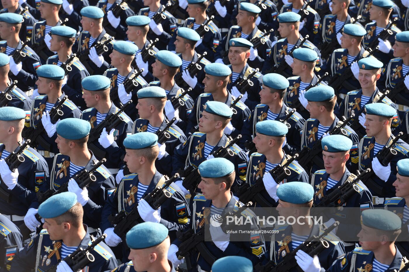 Генеральная репетиция военного парада в честь 71-й годовщины Победы в ВОВ