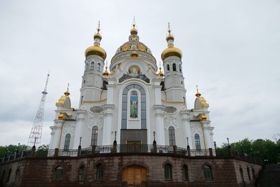 Открытие храма в честь святых благоверных князей Петра и Февронии Муромских в Донецке