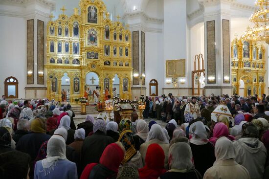 Открытие храма в честь святых благоверных князей Петра и Февронии Муромских в Донецке