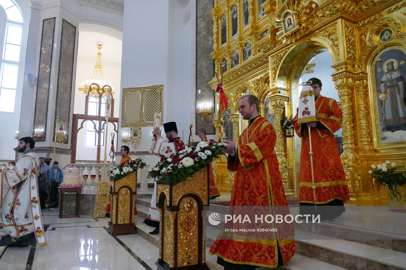 Открытие храма в честь святых благоверных князей Петра и Февронии Муромских в Донецке