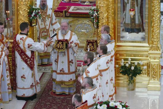 Открытие храма в честь святых благоверных князей Петра и Февронии Муромских в Донецке