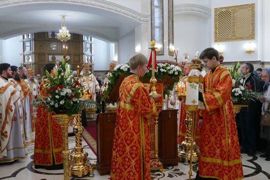 Открытие храма в честь святых благоверных князей Петра и Февронии Муромских в Донецке