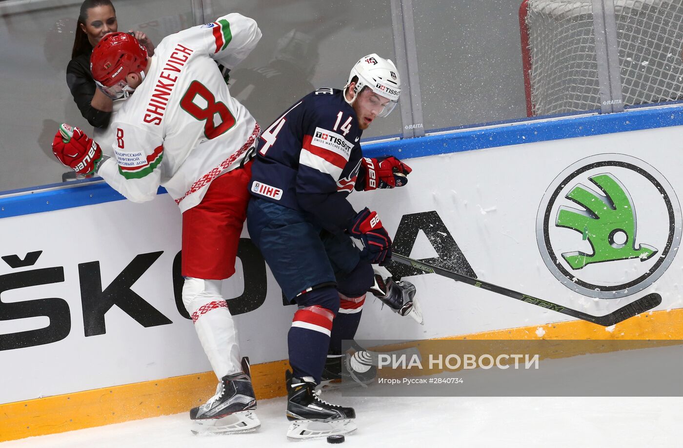 Хоккей. Чемпионат мира. Матч Белоруссия - США