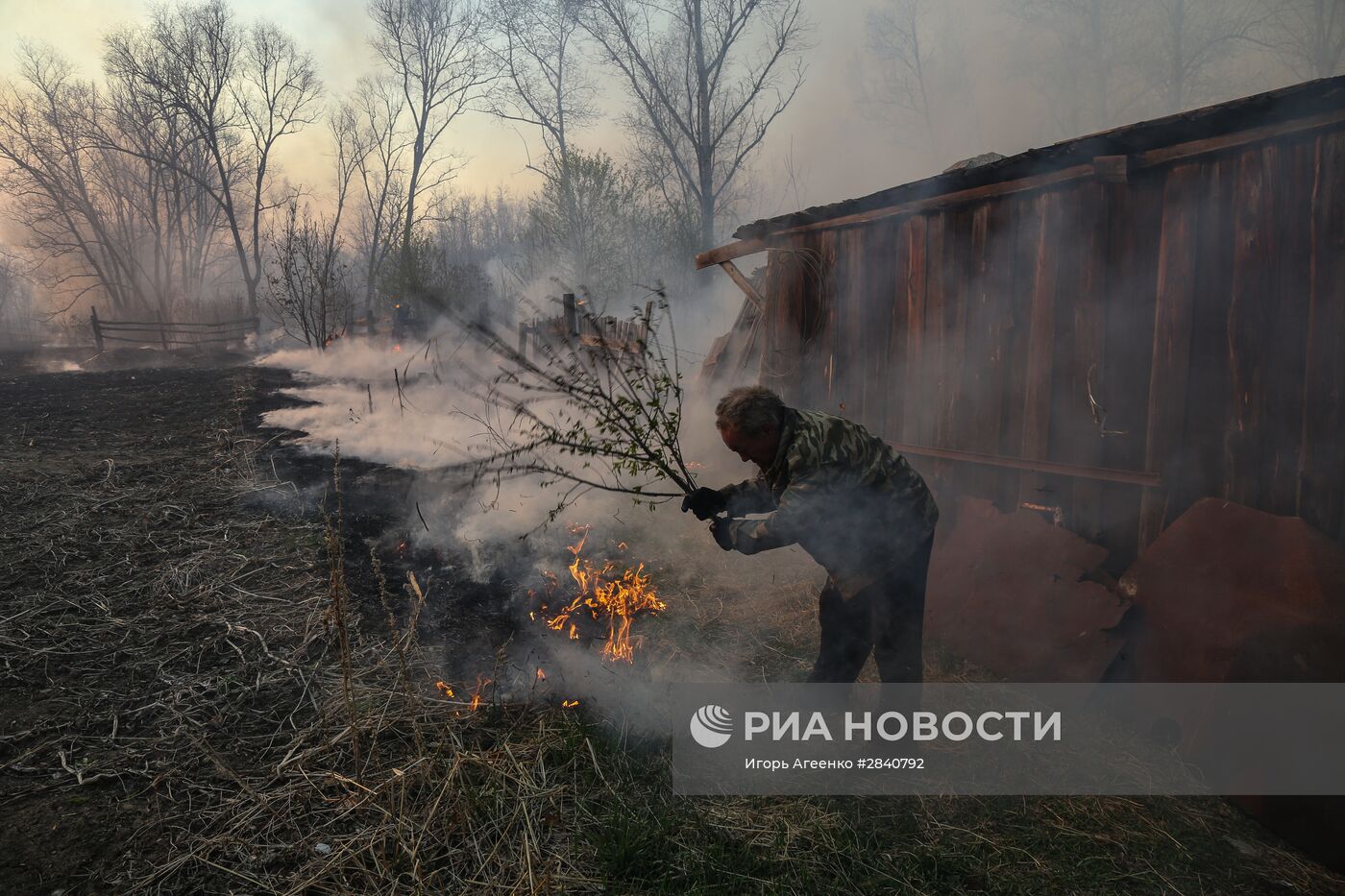 Лесные пожары в Амурской области