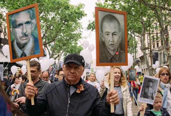 Акция "Бессмертный полк" в Европе