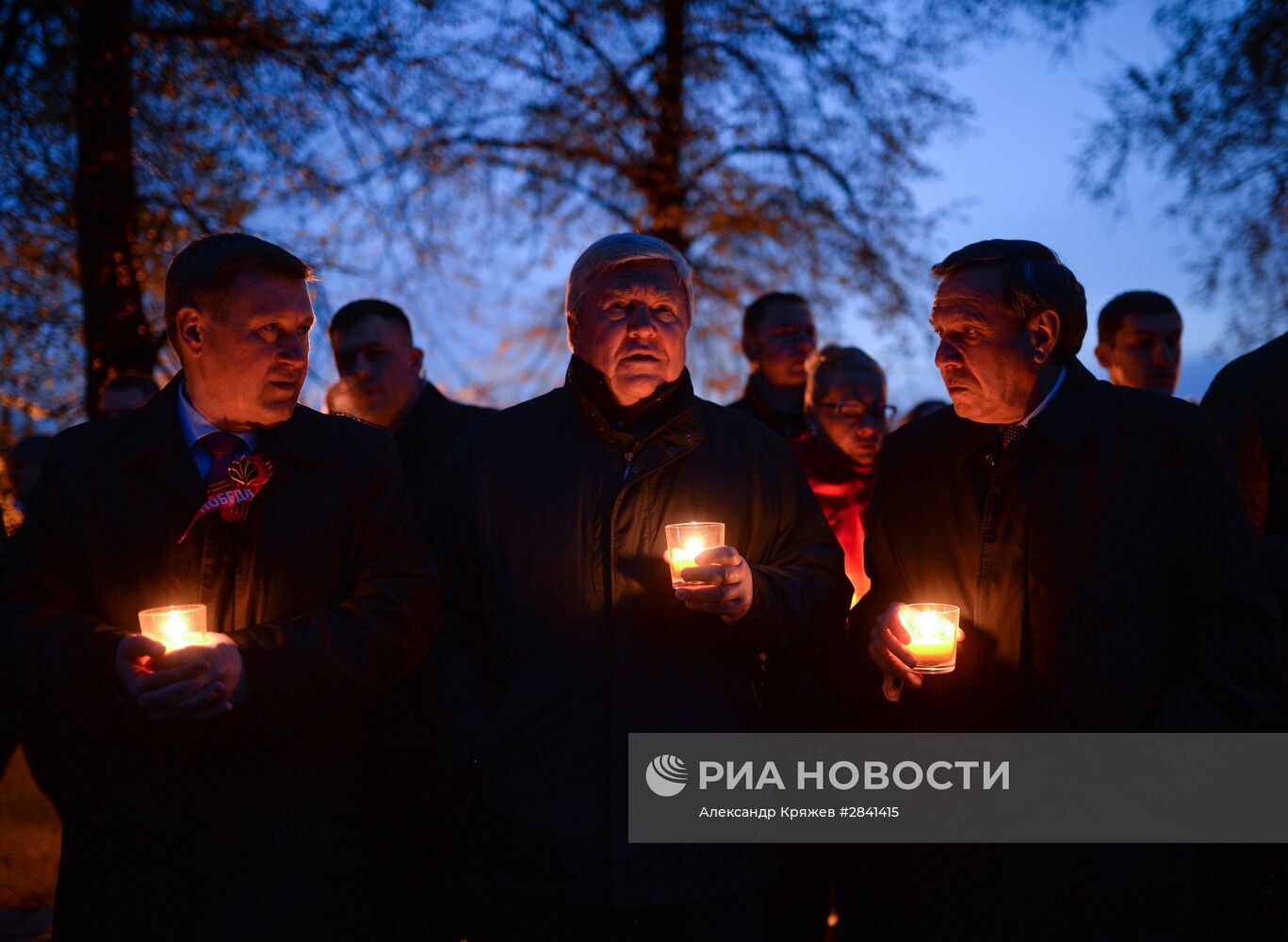 Акция "Свеча памяти" в Новосибирске