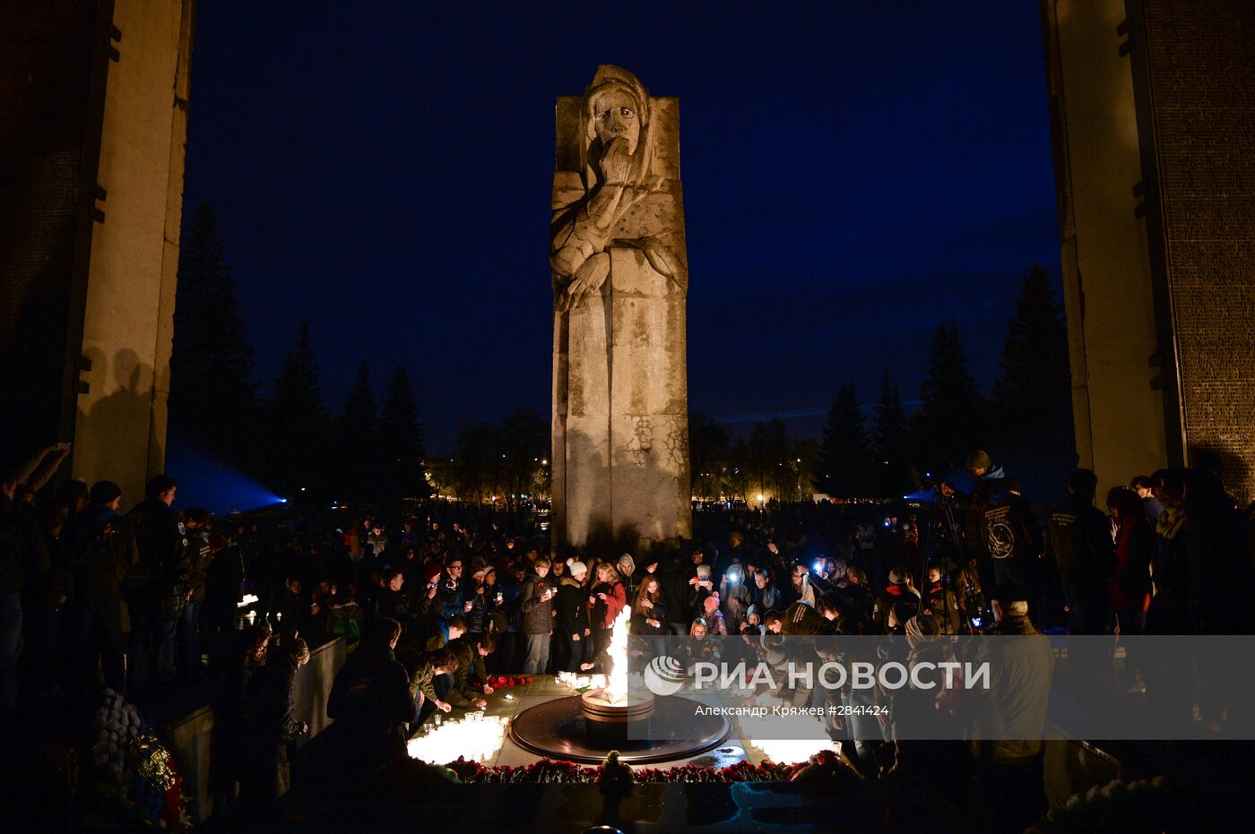 Акция "Свеча памяти" в Новосибирске