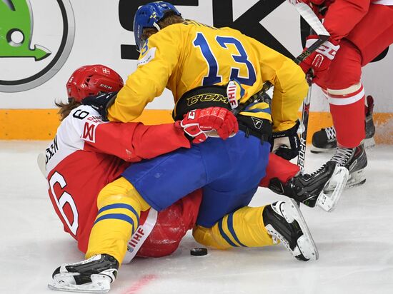 Хоккей. Чемпионат мира. Матч Швеция - Дания